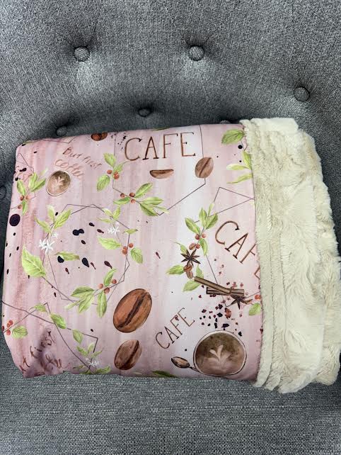 Spring Fling Cafe Adult Minky
