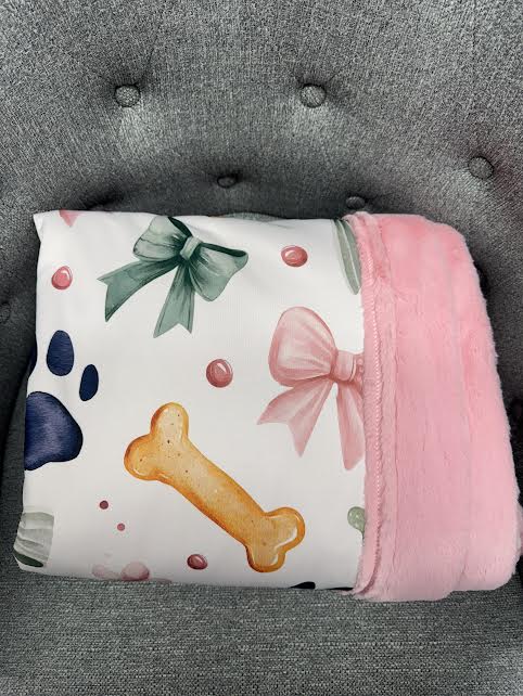 Spring Fling Girly Dogs Adult Minky